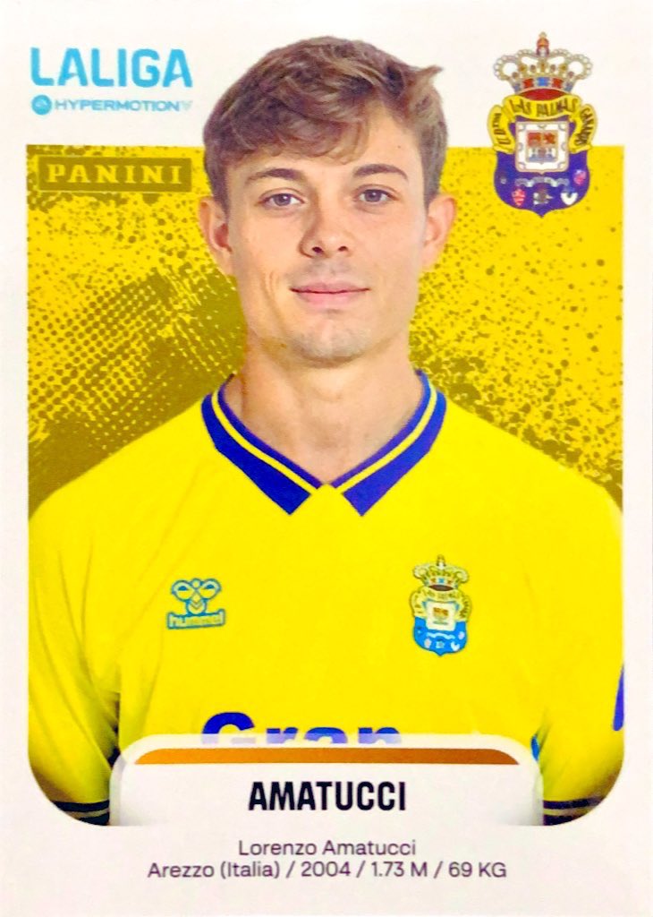 #MemoriaUDLP
Hoy cumple 22 años Lorenzo Amatucci, 05/02/2004, Arezzo, Italia. El centrocampista llegó a la <a href="/UDLP_Oficial/">UD Las Palmas</a> este verano del 2025, cedido por la <a href="/acffiorentina/">ACF Fiorentina</a>. Lleva disputados 23 partidos de Liga  con los amarillos, con un rendimiento excelente. Felicidades!!