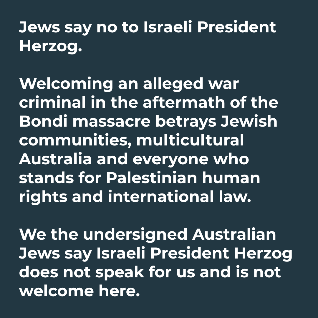 jewishcouncilAU's tweet photo. A callout for Australian Jews: add your name by Friday 9am!

We are taking out a full-page newspaper advertisement next week to send a loud message that Herzog is not welcome here – this is your opportunity to add your name at the link below.

https://t.co/HPnicbMQ3e https://t.co/XqilnfBowM