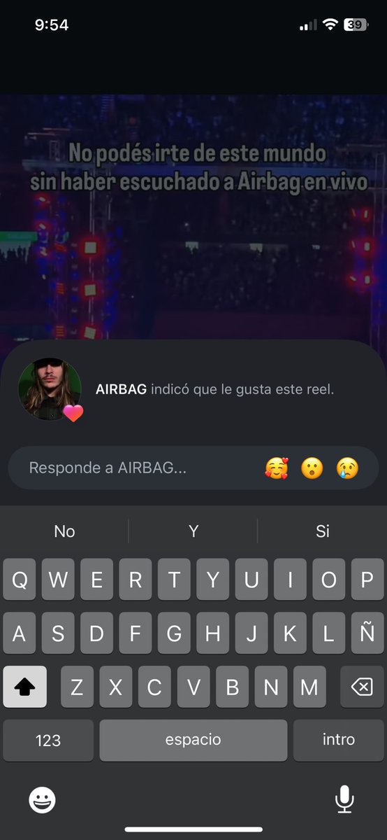 El sueño de pato es ir a un concierto de airbag