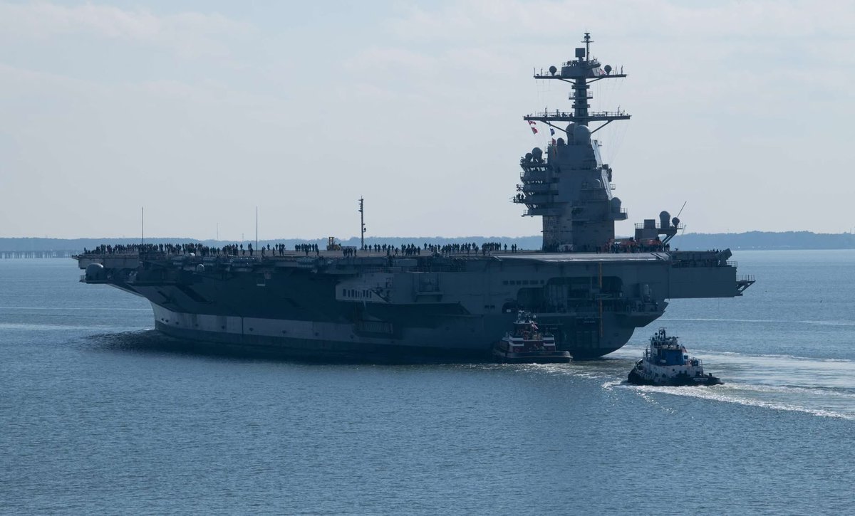 UnitedStatesWar's tweet photo. John F. Kennedy (#CVN79), the second Gerald R. Ford class aircraft carrier, has successfully completed builder’s sea trials. JFK returned back to Newport News ⚓️🫡🇺🇸🦅😎
#USNavy
#NavalAirForceAtlantic
#NavalSeaSystemsCommand
#NavalReactors https://t.co/DkBGIri1Vw