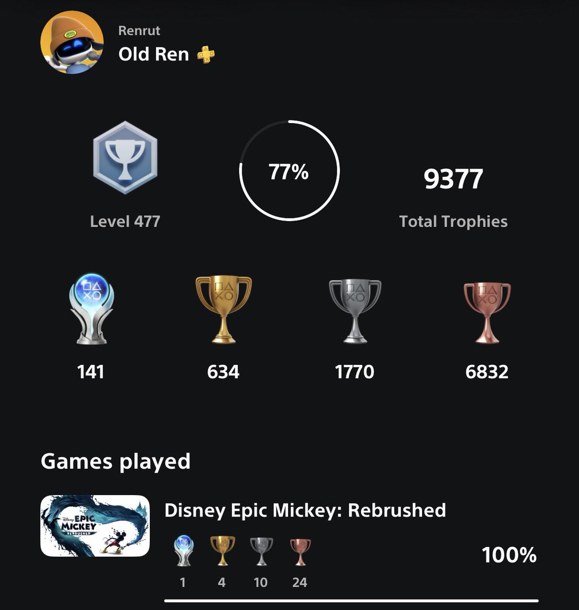 OldRenGaming's tweet photo. Epic Mickey Rebrushed is platinum #141!
Fun little platformer, nothing earth shattering. A fun palette cleanser for my next game. 🤔
#EpicMickeyRebrushed #PlaystationPlus #platinum #ps5 #ps4 https://t.co/li8ahfcXB3
