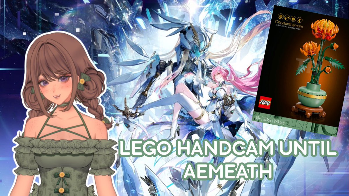 ꒰ 𝐖𝐄𝐃𝐍𝐄𝐒𝐃𝐀𝐘 𝐒𝐓𝐑𝐄𝐀𝐌 ꒱                         
🌼handcam + wuwa: aemeath waiting room. lets see if i can lego until then.
                         ⤷ 7:00pm EST @ ttv/likelylatte