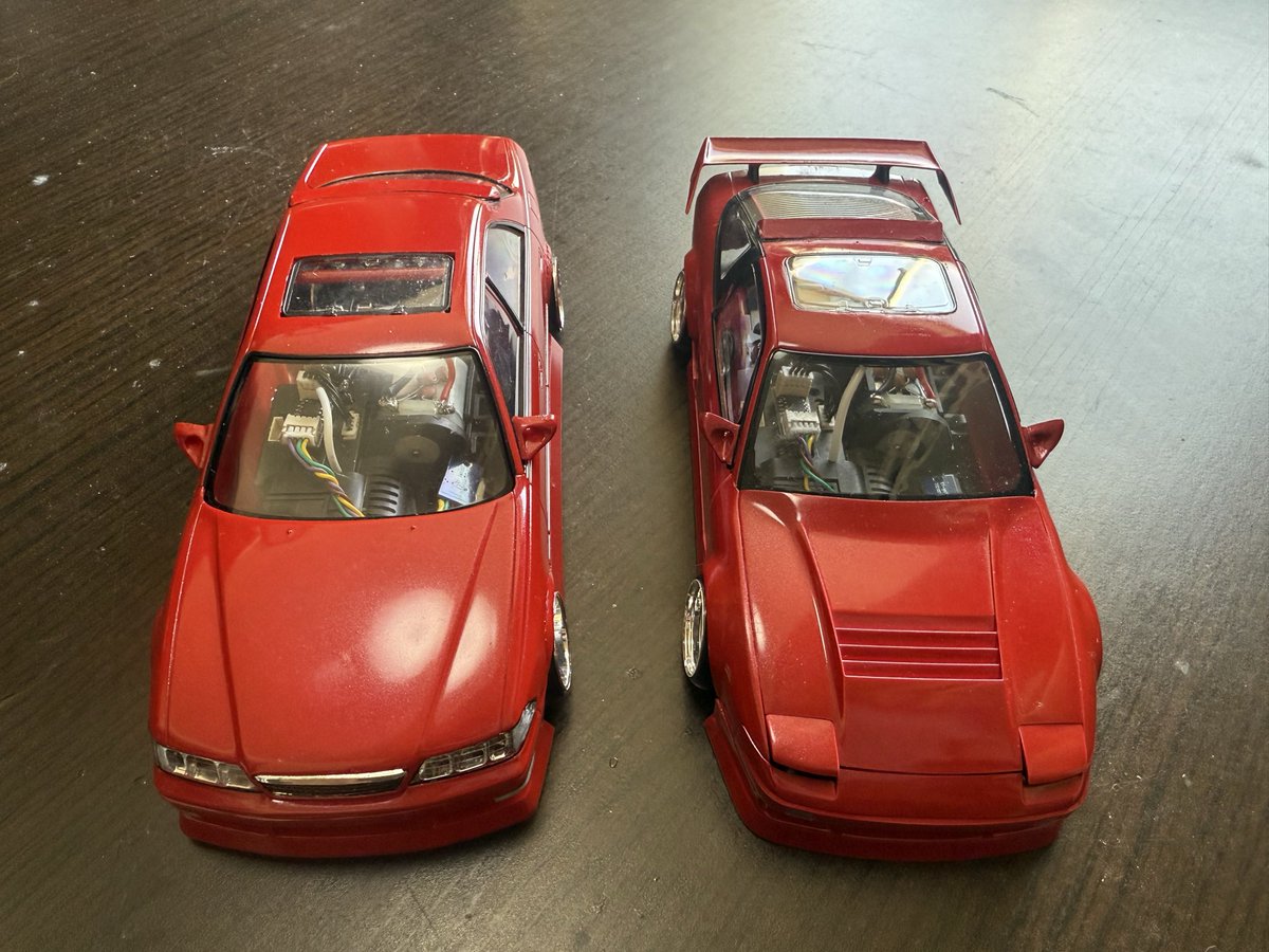 mwWMdVFFqr69300's tweet image. #ミニッツ
#MRD
#プラモデル
#180sx
#マーク2 
3Lの180sx.5Lのマーク2