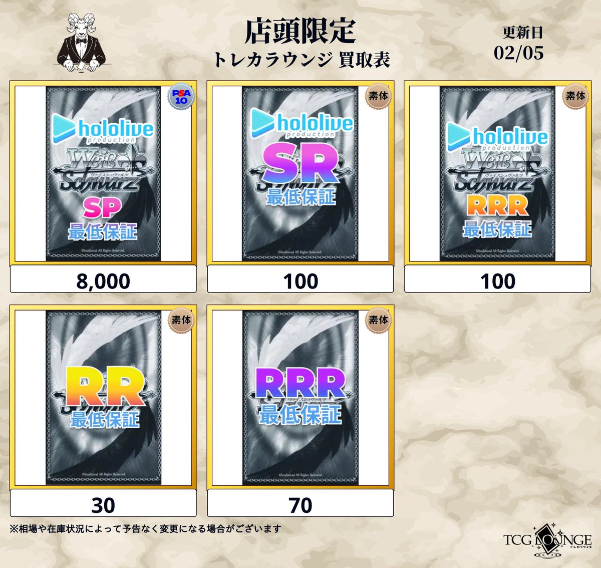 ヴァイス・シュヴァルツ ホロライブSP PSA10 ホロライブSR RRR