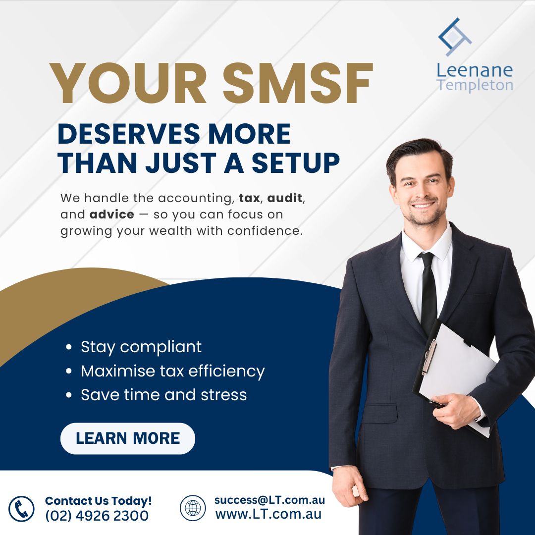 SMSF success depends on strong administration — not just setup. Ongoing compliance, tax, audits, and strategy matter.

LT provides end-to-end SMSF administration to keep your fund compliant and aligned with your retirement goals.

🔗 leenanetempleton.com.au/why-good-smsf-…