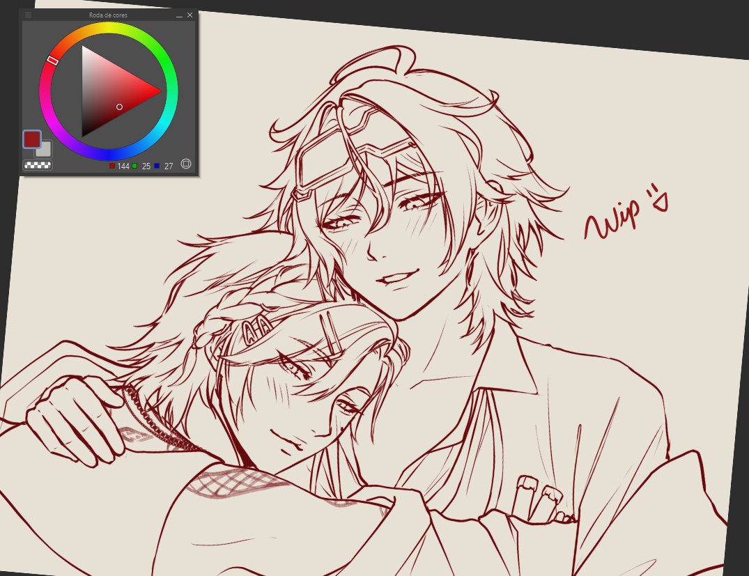 MikySan29's tweet image. I'm drawing my oshis 🗝️🧪, just a friendly hug, yk... (does anyone know the name of this ship? Is there a hashtag?) 👀