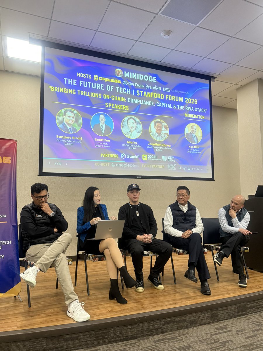 JonMetaverse's tweet photo. I was invited to give a speech in Stanford Forum 2026，about Legal and financial compliance of RWA and Web 3.0 projects on Feb 2，2026 https://t.co/xl5WZBogmm