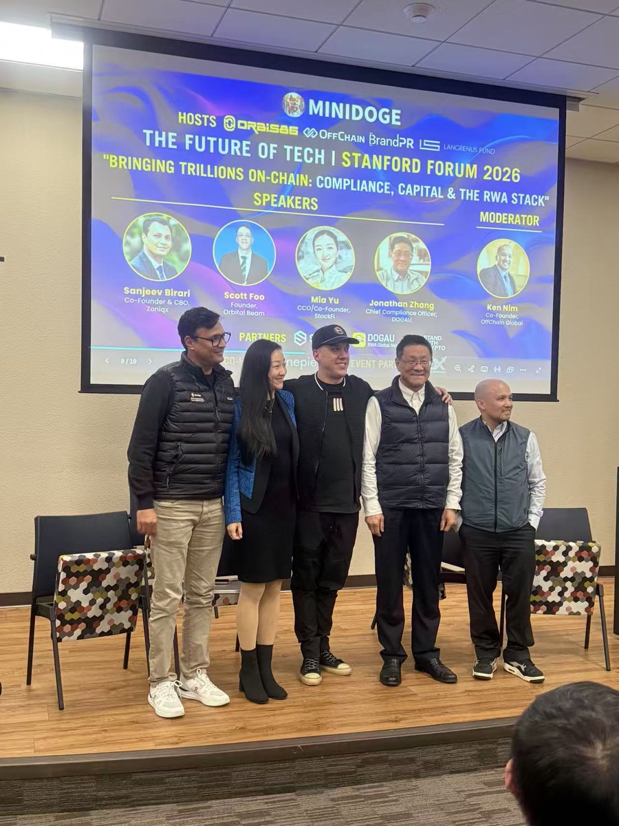JonMetaverse's tweet photo. I was invited to give a speech in Stanford Forum 2026，about Legal and financial compliance of RWA and Web 3.0 projects on Feb 2，2026 https://t.co/xl5WZBogmm
