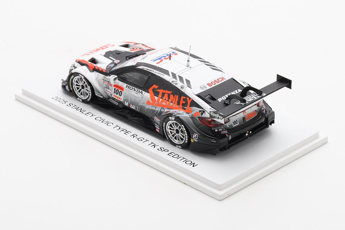SPARK製「2025 STANLEY CIVIC TYPE R-GT No.100 TEAM KUNIMITSU
