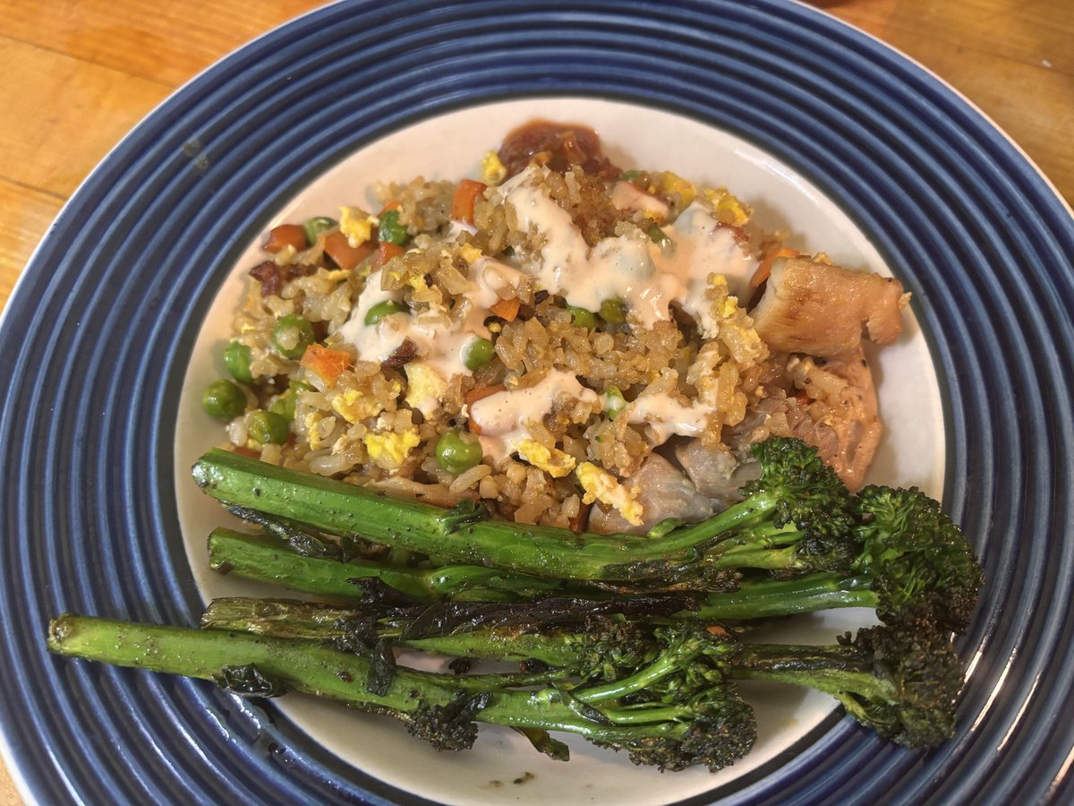 What a week. And it’s Wednesday. So chicken fried rice night.