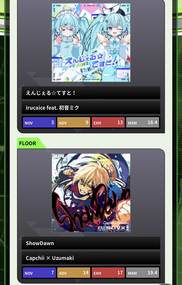 今日のボルテ新曲難易度