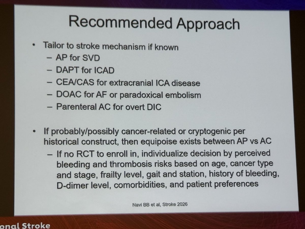 sleiman_jamal's tweet photo. Excellent session about Cancer and Stroke at #ISC26 discussing the granularity of decision making despite the paucity of available clinical data! @AANmember @ShadiYaghi2 @svinsociety @StrokeAHA_ASA https://t.co/vXZzGbWAJ6