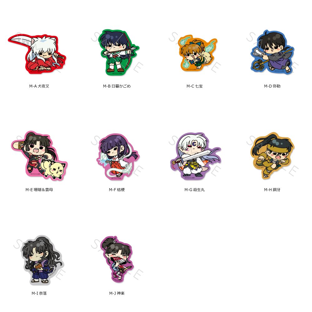 ☆新着☆ 【犬夜叉】 レザーバッジ パスケース コンパクトミラー