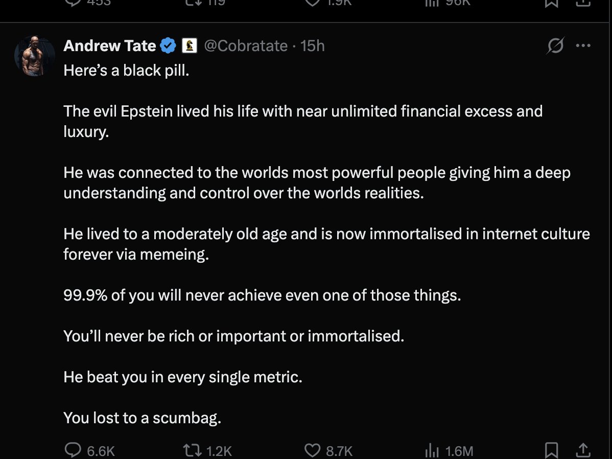 SuperbubbleCo's tweet image. Strange reactions from the American Right to latest Epstein release: 

&amp;gt;Trump says the country should move on
&amp;gt;Curtis Yarvin argues that there were no fridges on the island so the food talk was normal 
&amp;gt;Cernovich's main complaint is that Epstein was left wing
&amp;gt;Fuentes dresses up…