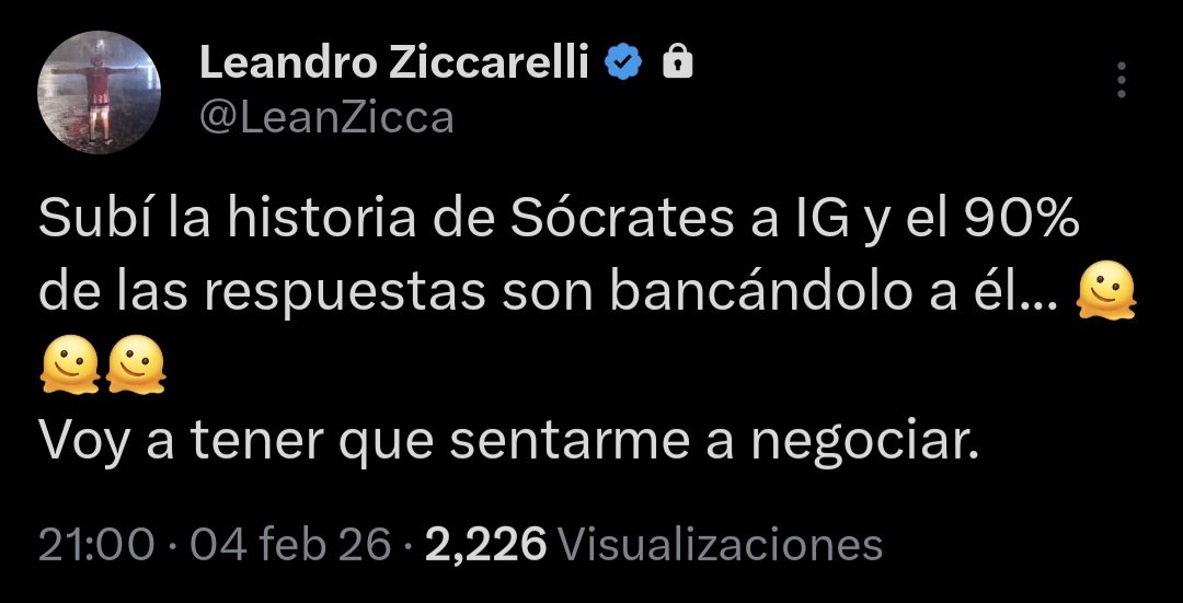 Sócrates tweet media