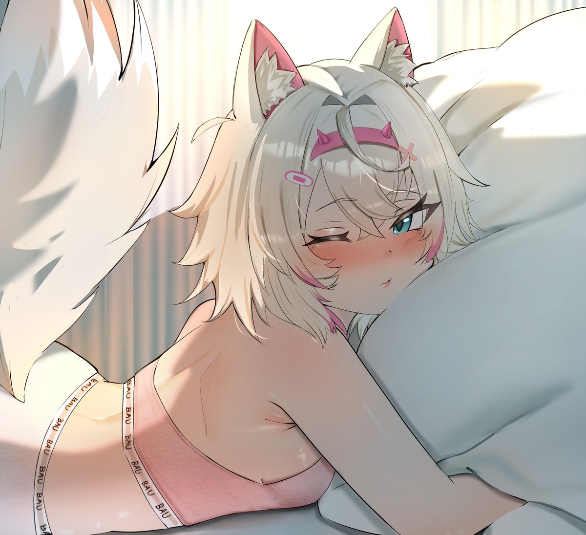 _pingun's tweet image. #FUWAMOCO #FWMCpix  bau bau (sfw)