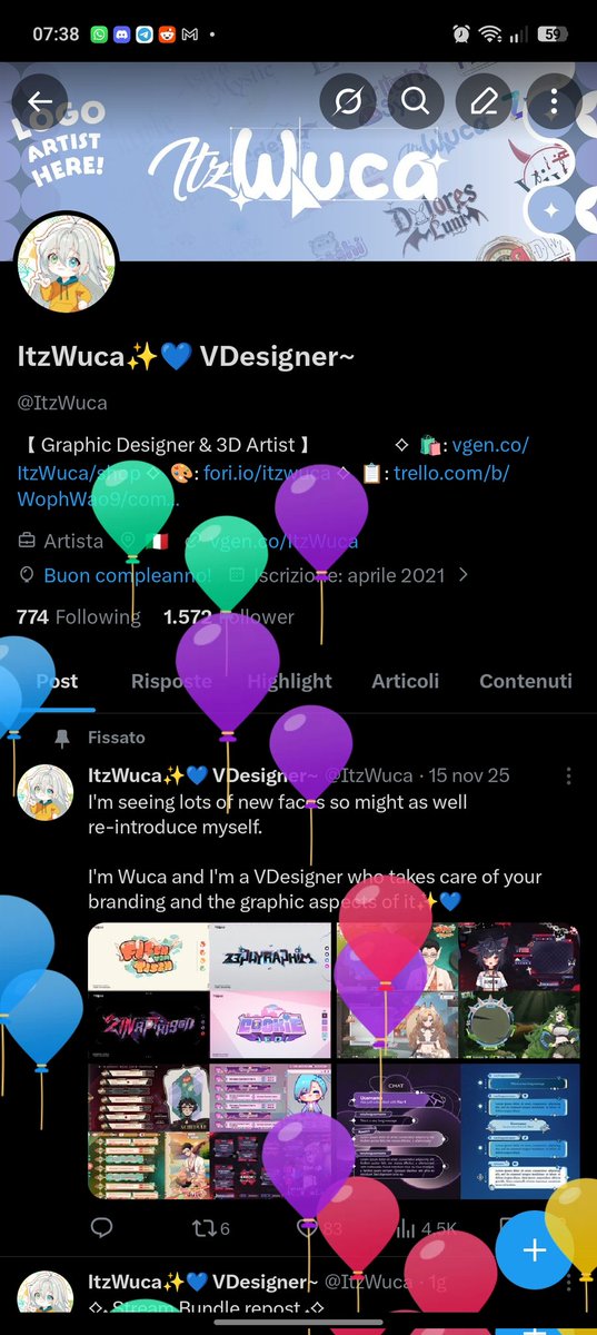 My Twitter is broken, it spawned b-balloons? 🩵