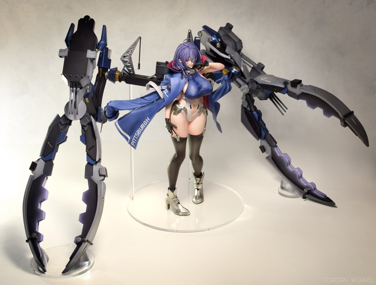 干潟為四（@naruyotame4）さんの 1/5 ピッツバーグ艤装版 展示用の塗装