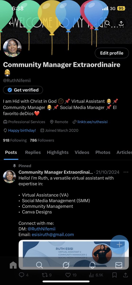 VillBella's tweet image. RT @RuthNifemii: Happy birthday to me 🎊
I trust God to make this year so beautiful