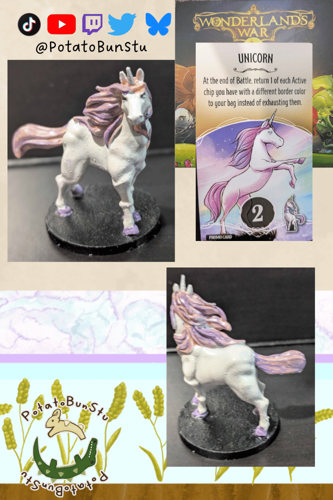 She's a beauty, a nice color to use after everything was so saturated.
#BoardGameArt #Miniatures #HobbyPainting #wonderlandwars