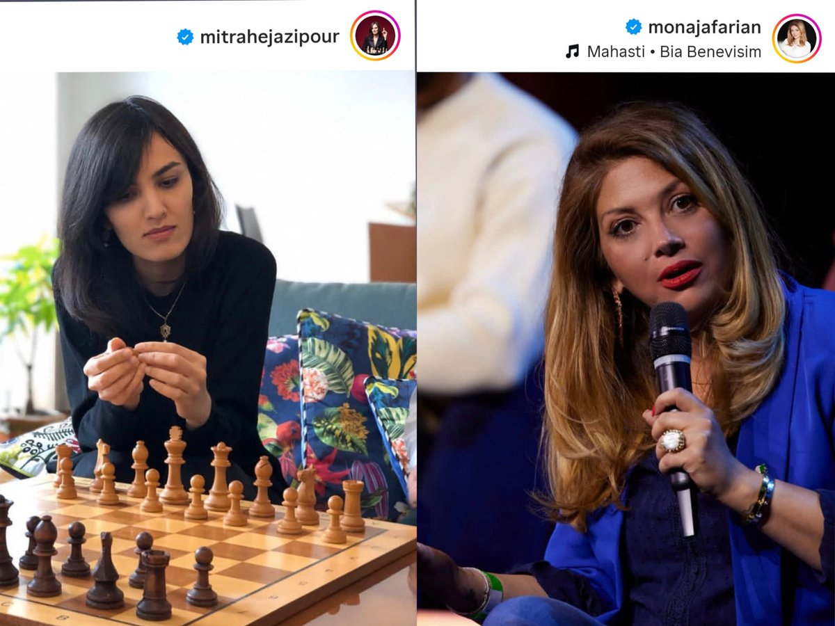 به جای دنبال کردن بی شرف هایی چون گلشیفته و معصومه قمی و نازنین بنیادی ازاین دوبانوی وطن پرست میتراحجازی پور و مونا جعفری حمایت کنید که در رسانه های فرانسه بازتاب دهنده صدای واقعی مردم ایران هستند.