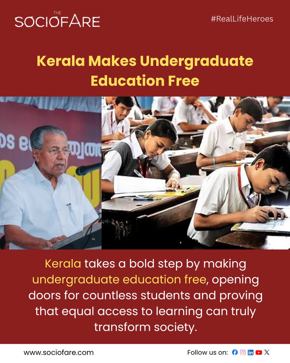 Kerala Budget 2026–27 makes undergraduate education free, strengthens research with ₹38.76 crore, invests ₹259.09 crore in universities, and builds an inclusive, future-ready education system.

#KeralaBudget2026 #FreeEducation #EducationForAll #FutureOfIndia #EqualOpportunity
