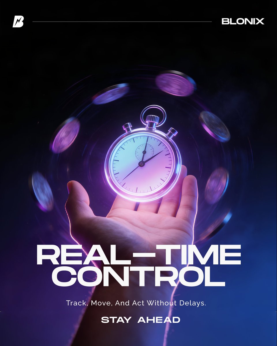 Stay ahead in a market that never sleeps. ⏱️

With Blonix, track, manage, and move your digital assets instantly so you can react fast and stay in control when timing matters most. 💪

Visit Here ➡️: blonix.io

#Blonix #Crypto #Web3 #Blockchain #Assets