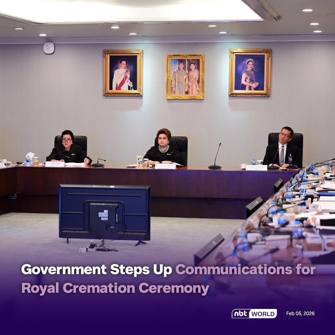 NBTWORLDNews's tweet image. The government has intensified public communications on the Royal Cremation Ceremony of Queen Sirikit The Queen Mother, stressing accuracy and royal propriety. 

Read more: Facebook.com/nbtworld

#RoyalCremation #QueenSirikit #PublicCommunication #RoyalProtocol #GovernmentHouse