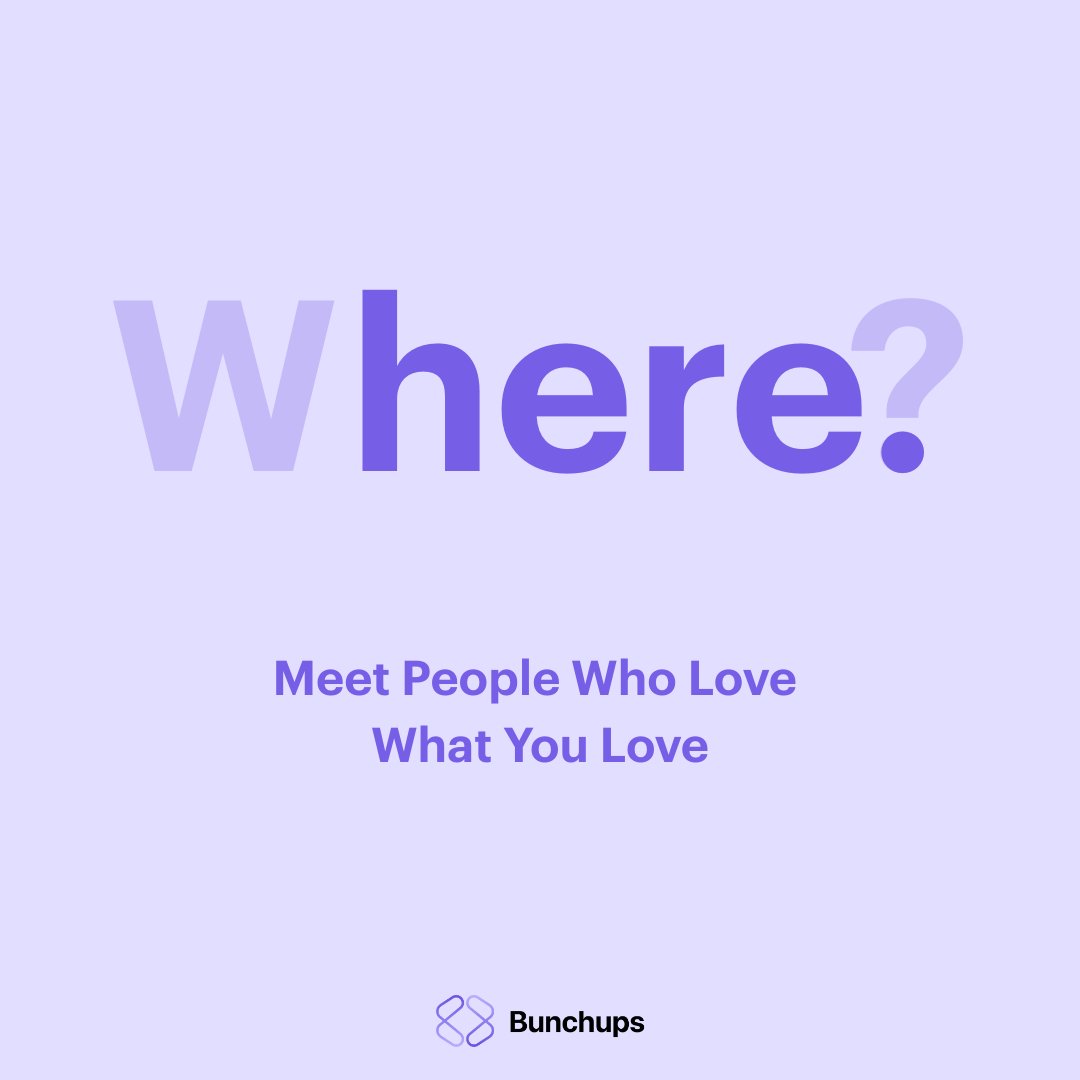 bunchups's tweet image. Where interests turn into friendships.
Where plans actually happen.

Meet people who love what you love, with Bunchups.
#Bunchups #MeetNewPeople #FindYourPeople #SharedInterests #MakeRealConnections #TogetherIsBetter #SocialApp