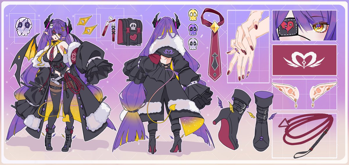 Nice to meet everyone~

I’m Lorav Flaireune, an Archdevil Tactician Vtuber! ☺️
I mainly play RPGs and story-based horror games and I wanted to reintroduce myself with a proper character sheet this time.

Credit to <a href="/LyrisSama/">Lyris-sama 🍉 commission open!</a> for creating this amazing 2.0 VTuber model. 💜