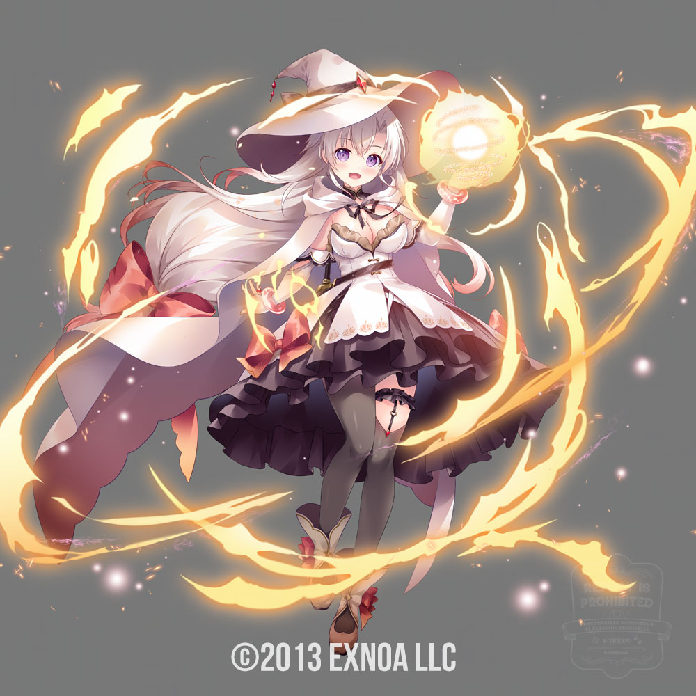 mikeou_'s tweet photo. 【千年戦争アイギス】にて
プラチナ＆ブラック版
「燈火の魔術師フレンディア」
を描かせて頂きました。

プラチナ版はキャンペーン中ログインで貰えます😊
配布期間：2月5日(木)メンテナンス後 ～ 2月20日(金)3:59 まで
#千年戦争アイギス https://t.co/vMzq2FPDot