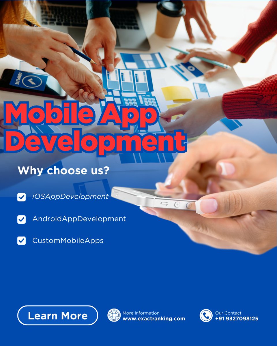 Shishpa62195843's tweet photo. We provide end-to-end #Mobile #App #Development services tailored to startups, enterprises, and growing businesses.    visit us- https://t.co/DZRZ3On9Me #MobileAppDevelopment #CustomMobileApps #iOSAppDevelopment #AndroidAppDevelopment #DigitalTransformation #exactranking https://t.co/KcU41fil0w
