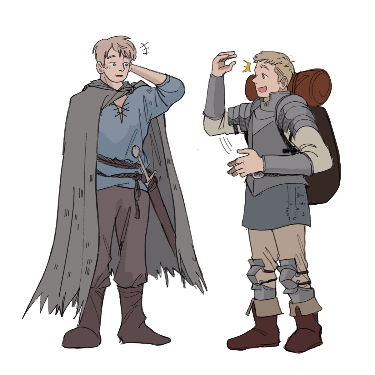 ser duncan the tall and laios touden #akotsk #dungeonmeshi