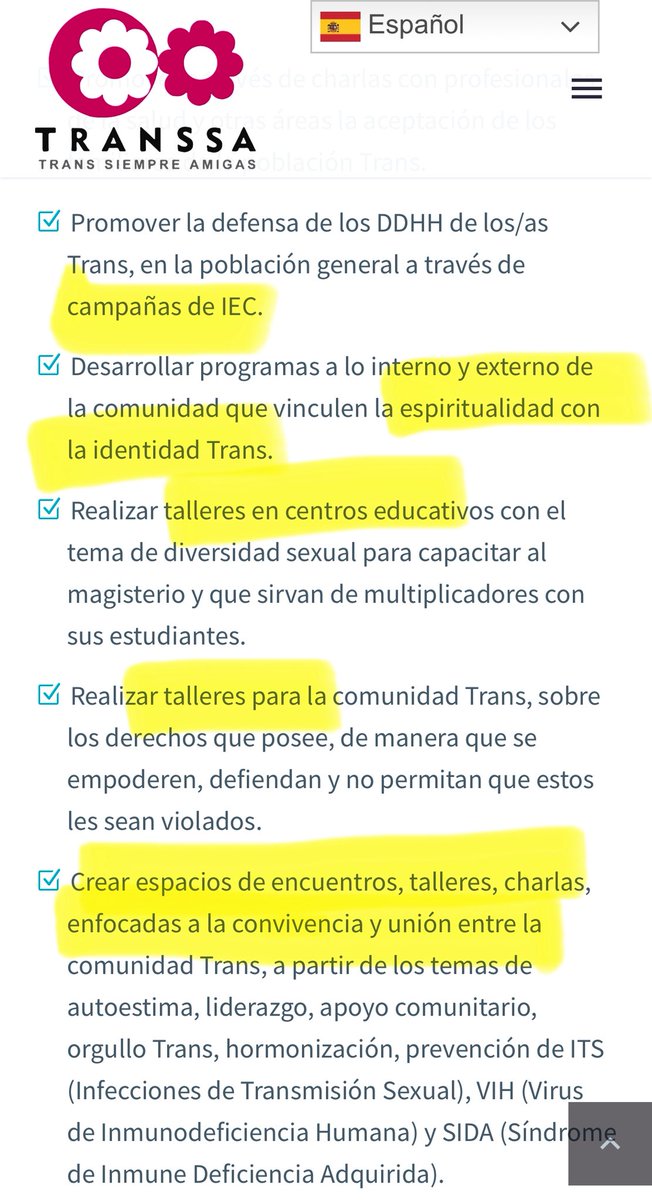 ⭕️ Cooperación Española (AECID) envío 80.000€ a República Dominicana en 2023 a:

Un organización llamada “TRANSSA TRANS SIEMPRE AMIGAS”, dedicada en aquel país a:
-Fomentar la “espiritualidad Trans”.
-Hacer talleres en colegios para hablar de diversidad sexual.
-Crear espacio de
