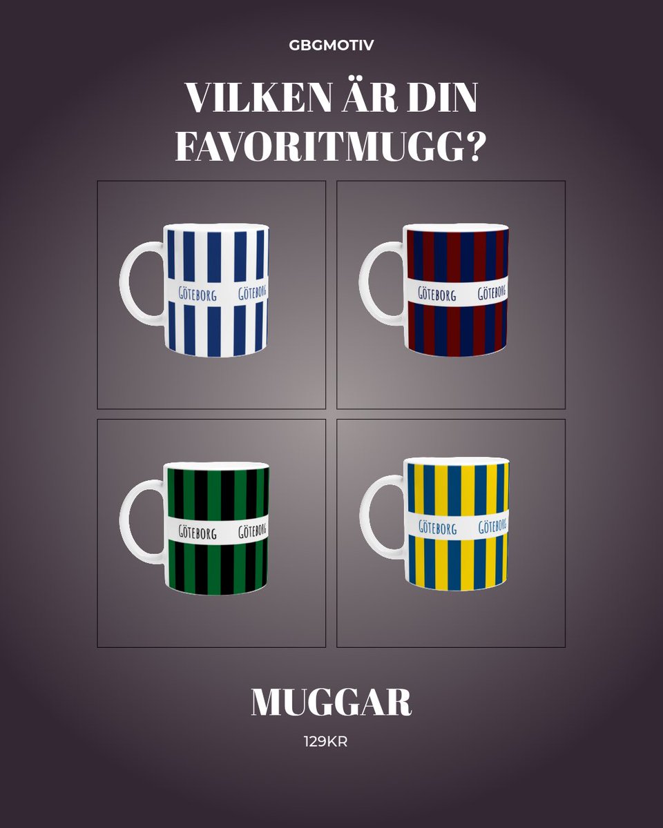 GBGMotiv's tweet image. Vilken är din favoritmugg? ☕️
Vi har ett brett utbud av muggar som passar de flesta 🫶

🔗 gbgmotiv.myshopify.com/collections/mu…

#gbgmotiv #kaffemugg #mugg #kaffekopp #fika