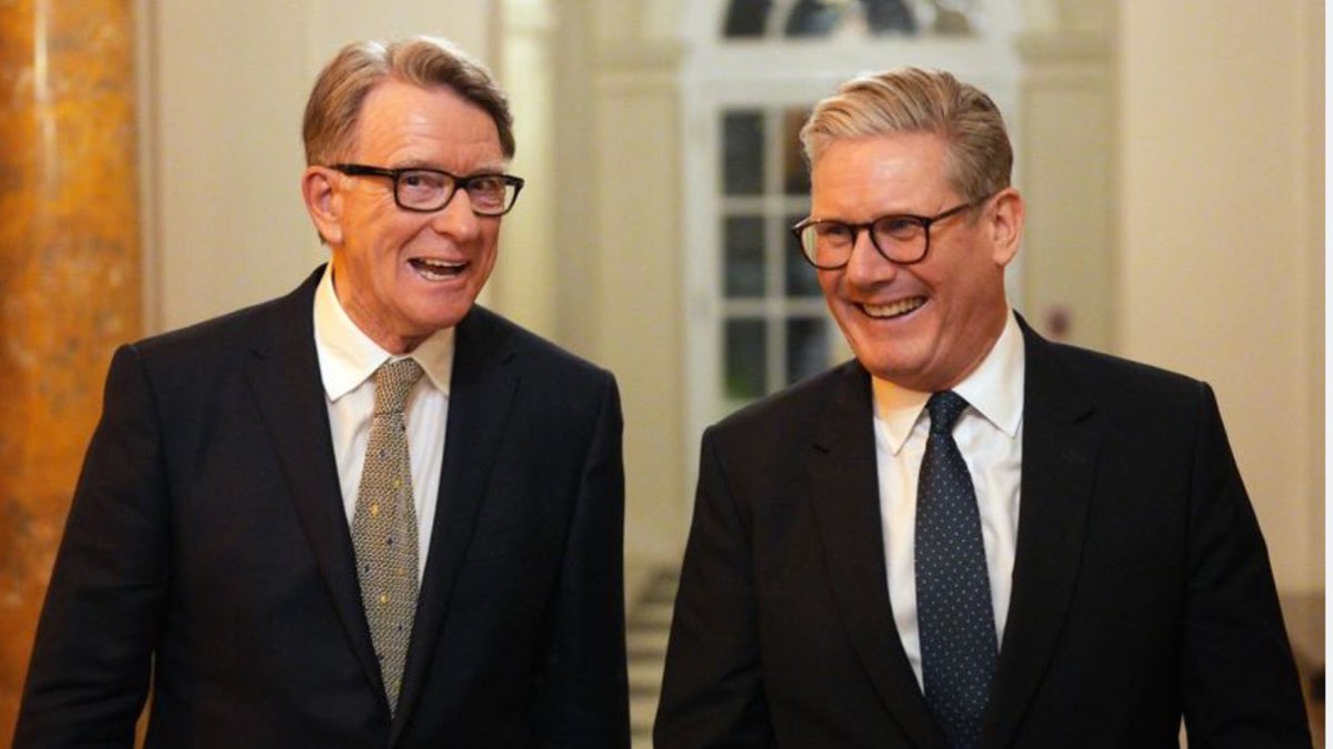 ABridgen's tweet image. Peter Mandelson is an MI6 agent,Starmer appointed him as our US Ambassador to work his ‘dark arts’ on President Trump’s administration. This is why when the Epstein files were made public Trump’s team ensured there was enough damning material in it to sink Mandelson without trace