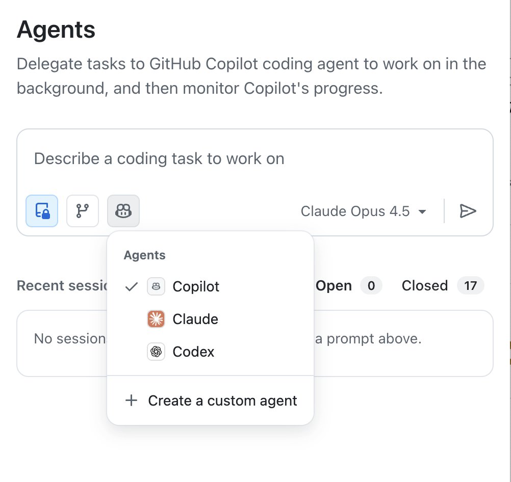 waylybaye's tweet photo. GitHub 许诺了很久的 Agent HQ 终于来了。Copilot Pro+（$39/月）的订阅，可以使用 Codex/Claude Code 了。在 Copilot 设置里面开启一下就可以了。我来试试它是不是满血 Claude Code 和 Codex。订阅了这么久 Pro+，因为效果太差，每个月都只用掉百分只零点几…… https://t.co/sN4JDDTHSF