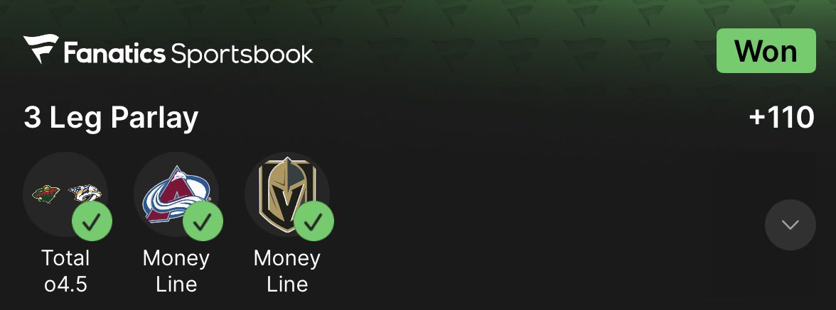 vanisk's tweet image. Cash it ✅ sweat free +2.17u

Onto Womens Olympic Hockey tomorrow 👀