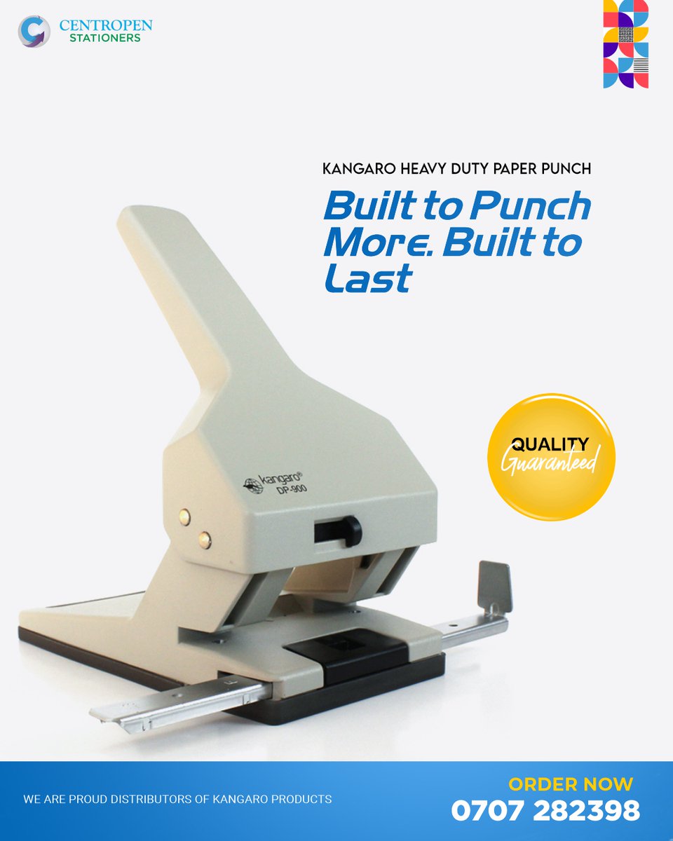 store_centropen's tweet image. Punch through paperwork with ease.The #Kangaro #PaperPunch is strong, precise &amp;amp; built for everyday #office, #home &amp;amp; #school use. From filing notes to organizing documents, it delivers clean punches always with minimal effort. A small tool that makes a big difference on your desk.