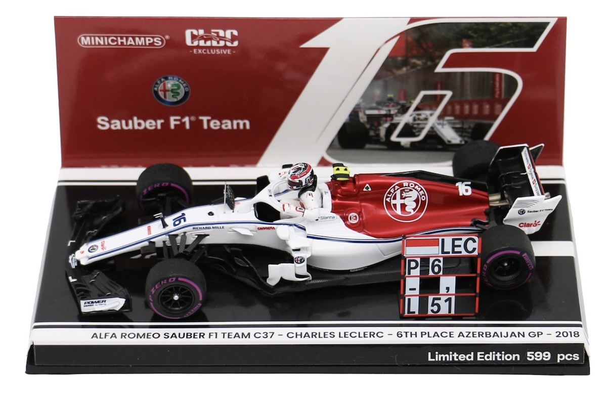 新製品ご予約情報 CLDC特注PMA 1/43 ザウバー C37 アゼルバイジャンGP