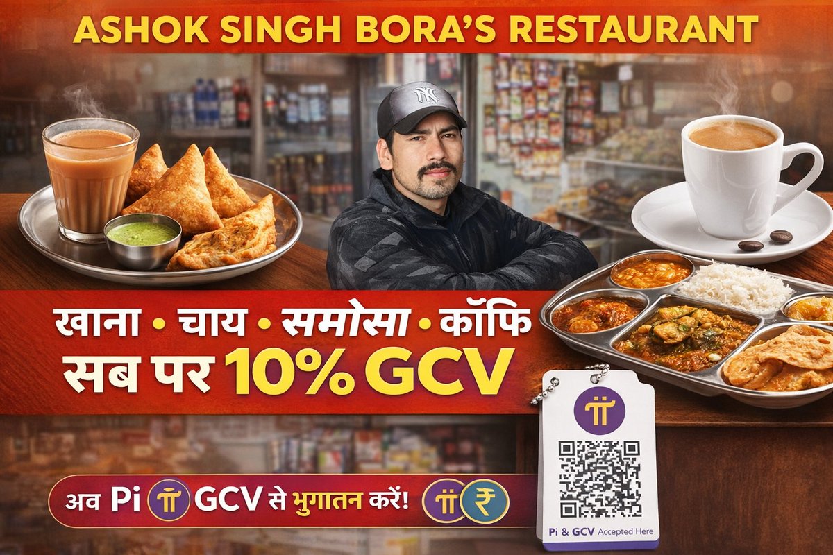 pibrens's tweet photo. 📍 Ashoka Restaurant  Roorkee
अब रुड़की में भी Pi Network का सपोर्ट!
🍽️ खाना | ☕ चाय | 🥟 समोसा | ☕ कॉफी
सब कुछ 10% Pi GCV में उपलब्ध ✅
🔗 Pi &amp; GCV Accepted Here
👉 लोकल को सपोर्ट करें, Pi Ecosystem को आगे बढ़ाएं
#AshokaRestaurant #Roorkee #PiNetwork #PiGCV #SupportLocal https://t.co/kUWCIKTDN6