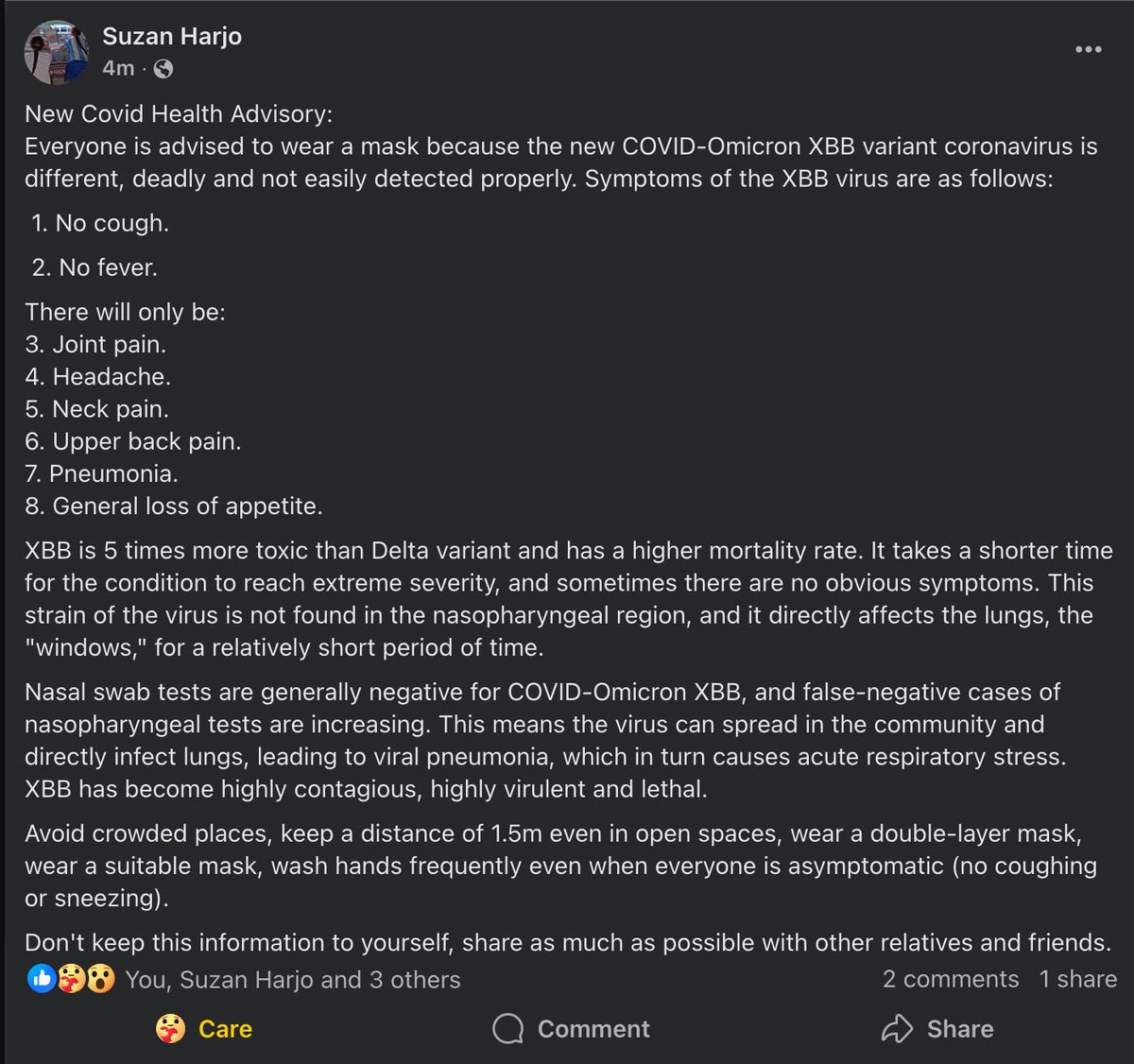 respect native elders and heed the words of suzan harjo regarding covid, folks!