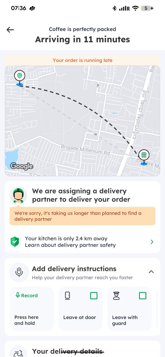 befocusedj's tweet photo. @bistrobyblinkit ORD58094911351
It's been almost 30 minutes since I ordered.
And there is no delivery partner. Why do you take orders if you can't deliver? https://t.co/1RmjXrfHUM