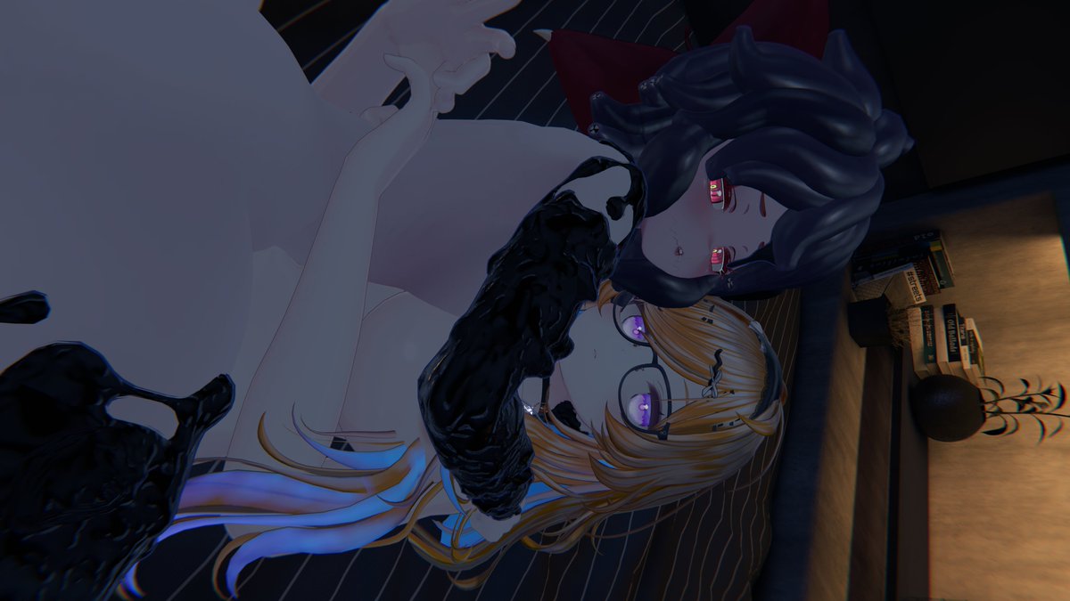 cuddled a cute <a href="/HotKokoVR/">InuKokoVRC | Leech Vtuber 🩸🐛</a> after some pampering~ 
Aftercare is important after all!!
