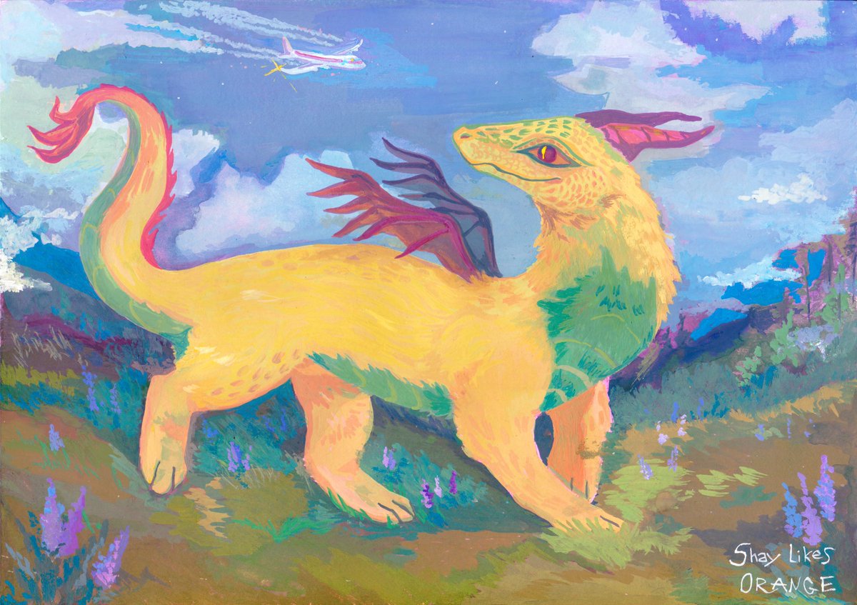 Good to come back to gouache.