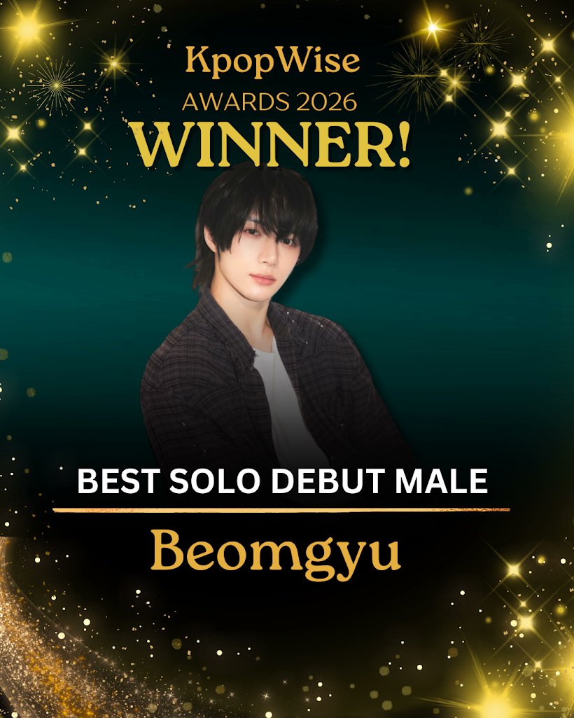 Best Solo Debut (Male)🏆Beomgyu <a href="/TXT_bighit/">TXT OFFICIAL</a> 

#KpopWise_Awards #KWA2026 #BEOMGYU