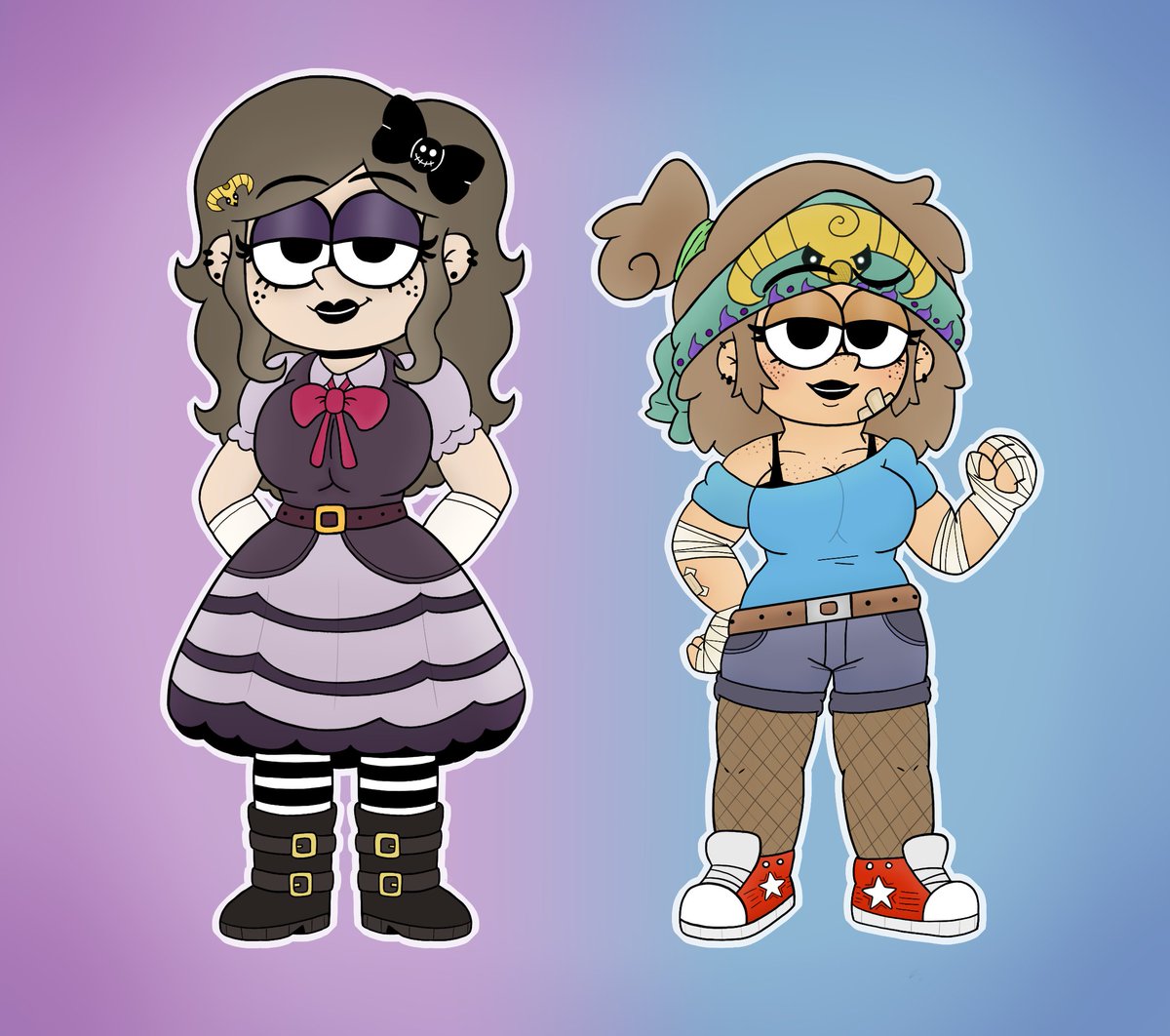 Feliz cumpleaños <a href="/LaloFics/">LaloFics</a> 
💜Angelica y Abby Versiones Adultas💙
Dibujito que tenia pendiente por subir, espero te guste mucho amiga, Espero hayas tenido un hermoso dia!!
#Sinkids #sin_kids #OCs #Tlh #theloudhouse #Gwemy #Lemith #Angelicaloud #Abbyloud #3rdgeneration #digitalart