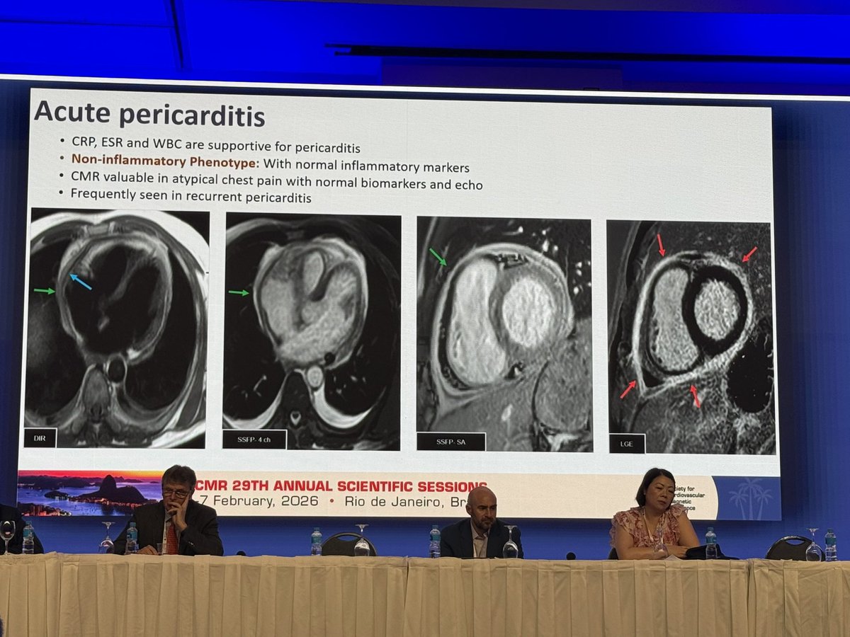 ydaryani's tweet photo. Excellent overview of pericardial disease in today’s program &amp; #whyCMR #SCMR2026 @SCMRorg 

Social media handles of the #SCMR2026 ambassadors for tagging

@vass_vassiliou, @vineetao17, @DrJenniferCo_Vu, @JStojanovskaMD, @purviparwani, @Kfarooqi, @MansiV1991, https://t.co/X8Yita815P