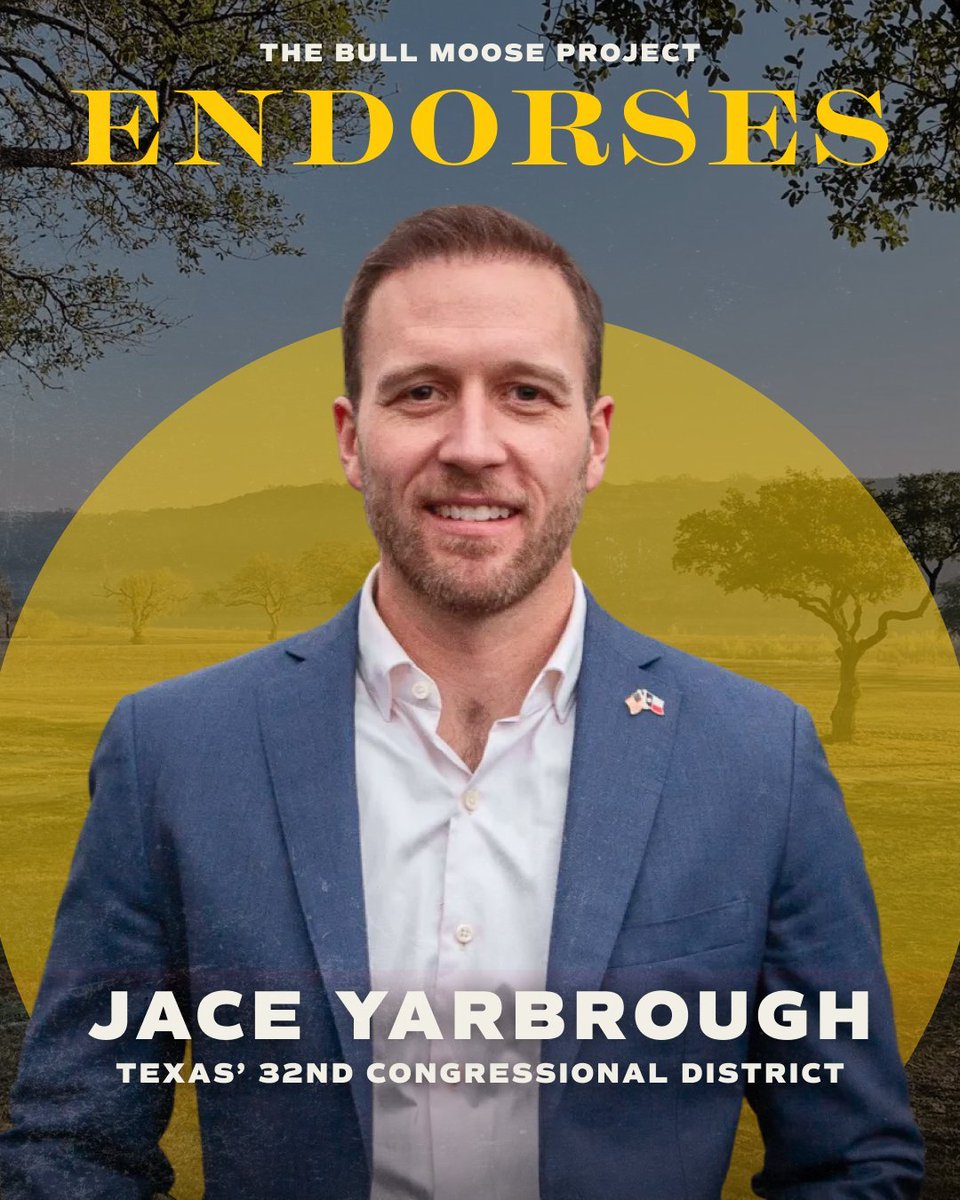 Congratulations <a href="/JaceYarbrough/">Jace Yarbrough</a> on receiving <a href="/realDonaldTrump/">Donald J. Trump</a>'s endorsement for Texas' 32nd Congressional District.

We're proud to stand with you and the president!
