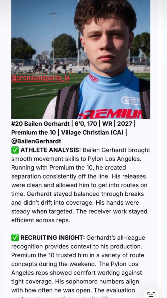 Thank you for the write up <a href="/sixstarfootball/">Six Star Football | PLUS+</a> <a href="/BlairAngulo/">Blair Angulo</a> <a href="/CoachBru1/">Richard Broussard</a> <a href="/2gKohl/">(2G) Kohl Adams-Hurd</a> <a href="/GregBiggins/">Greg Biggins</a> <a href="/PGregorian/">Paul Gregorian</a> <a href="/shawnxwil/">Shawn Wilson</a> <a href="/VCSAthletics/">VCS Athletics</a> <a href="/premiumsportsla/">Premium Sports</a>